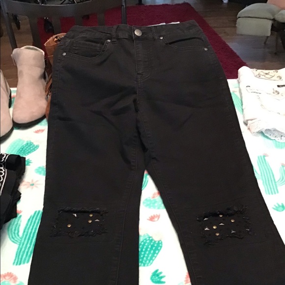 Black Jeans size  7  Legging - Picture 1 of 4